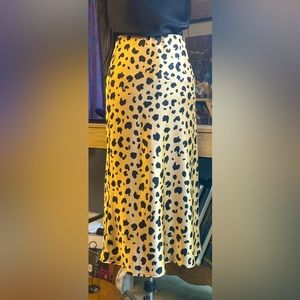 Leopard print skirt